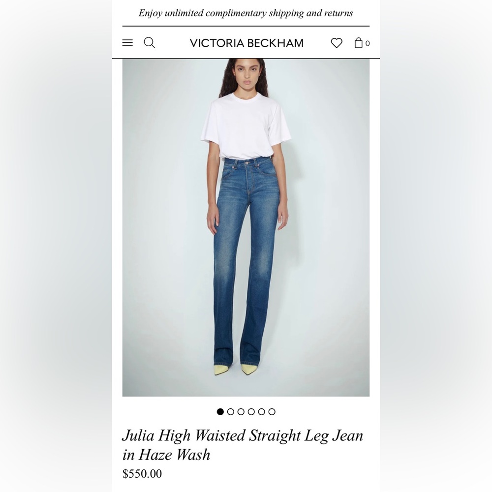 Victoria Beckham EUC Julia jeans in size 32. Worn once